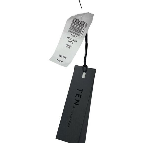 Aritzia Ten By Babaton Veritgo Midi Dress In Black Size 2XS - Picture 4 of 8